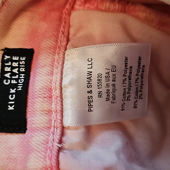 Veronica Beard Pale Pink Carly Kick Flare High Rise Jeans sz 23/000 nwt - Picture 6 of 6